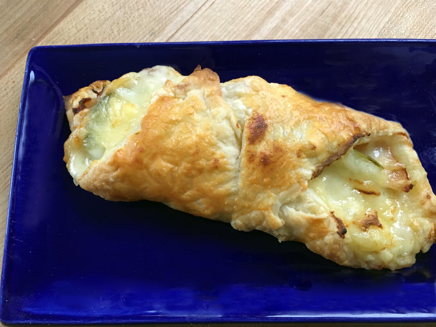 Turkey, Swiss, Dill Pickle Puff Pastry Hand Pie