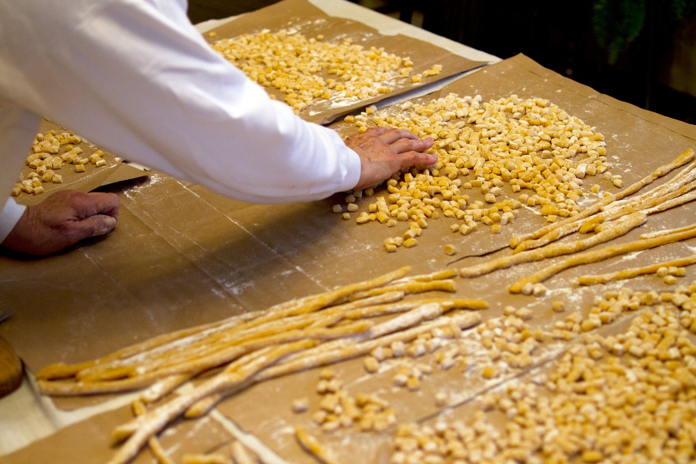  Then the nuggets are left to dry 