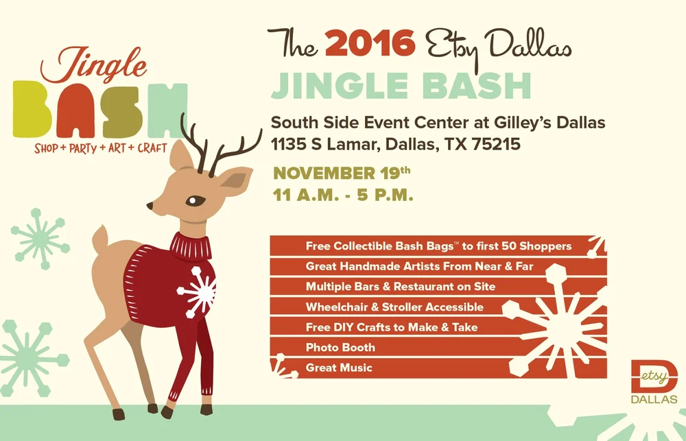 Call For Artists Apply For Jingle Bash 16 Etsy Dallas