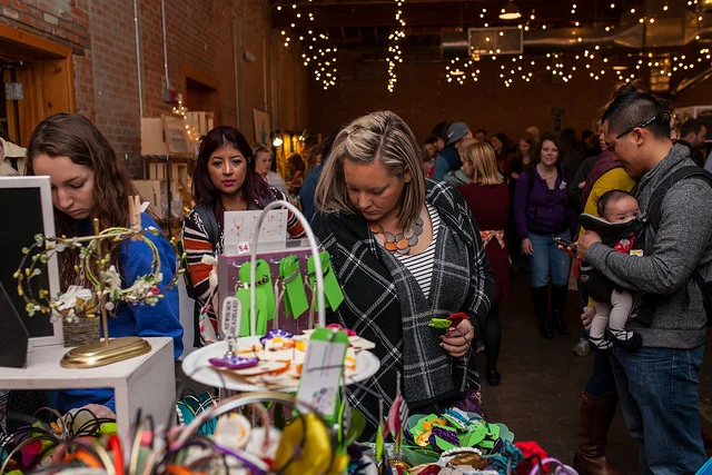 Festive lights and music, stocked booths, and family friendly shopping to kick off the holiday season!