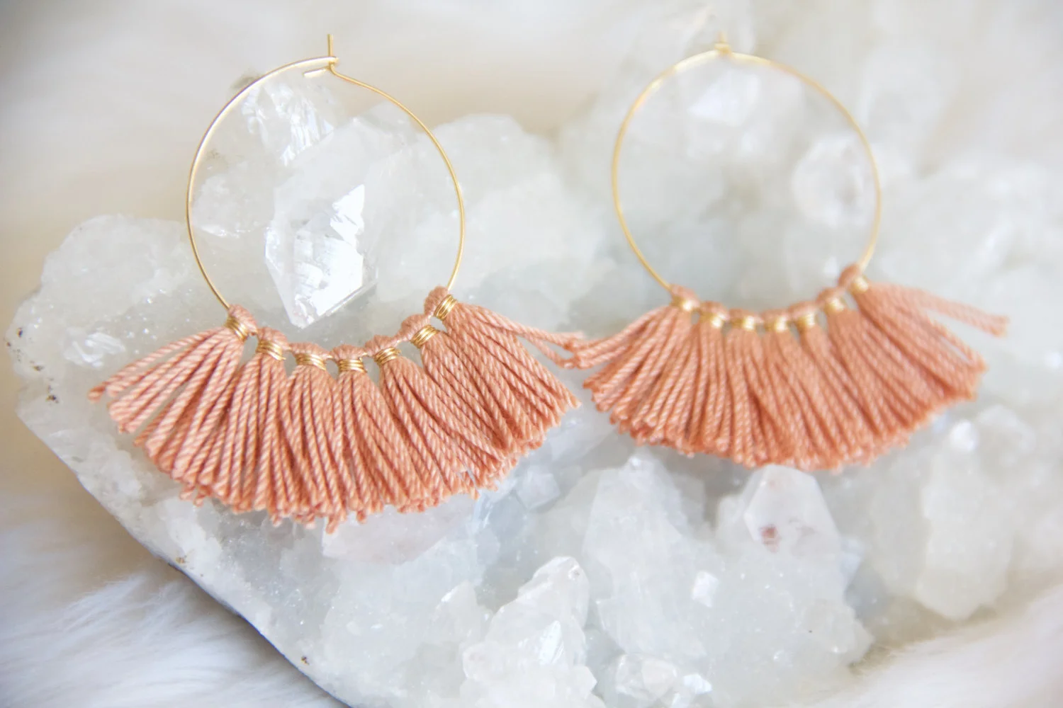 Tassle Hoop Earrings from Mesa Blue