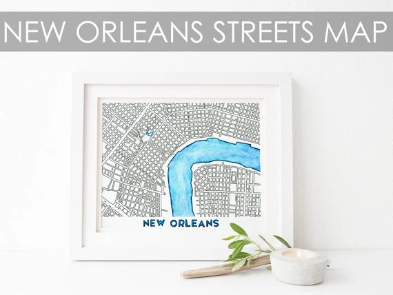 New Orleans Watercolor from Joy Street Maps