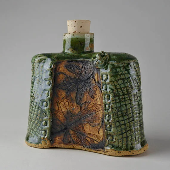 Stoneware Flask Decanter from Both Hands Studio