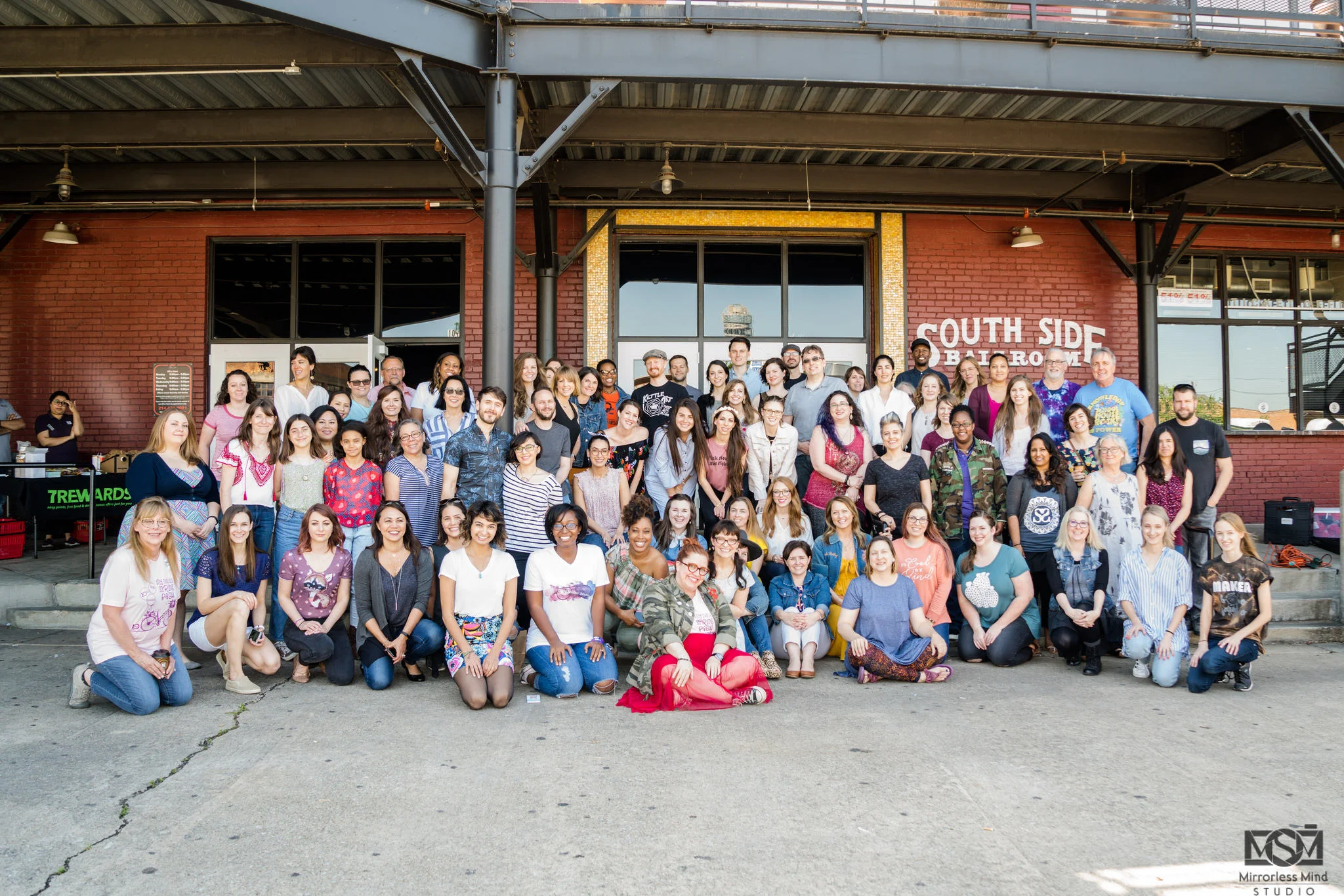 We always have our vendors come out for a group photo before the doors open. 
