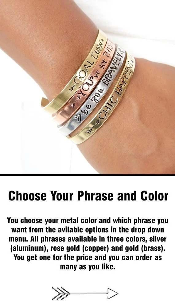Expressions Bracelets has wearable inspiration for all you teachers and professors.