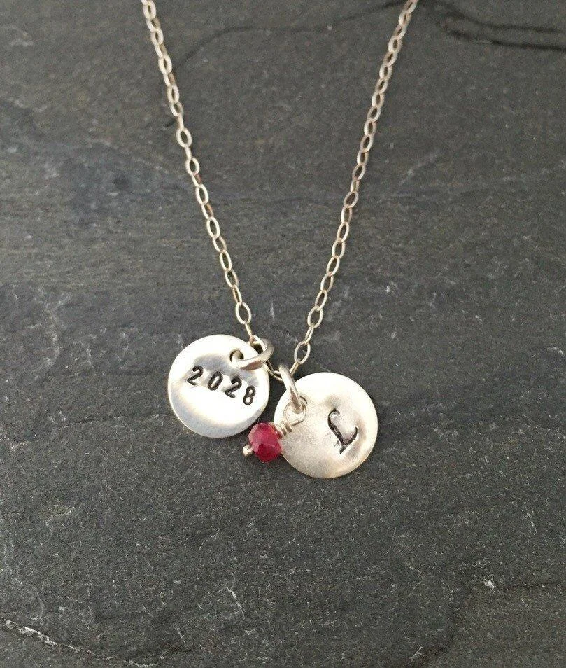 These personalized graduation necklaces from Kathleen Care are lovely gifts for grads, moms and college students looking forward to wrapping up their studies. 