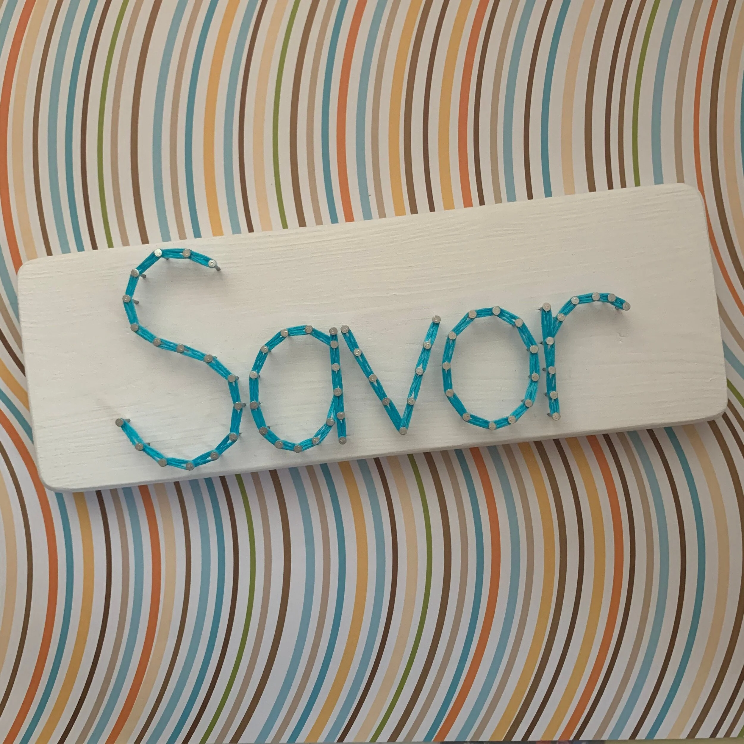 Say thank you, or almost anything, with custom string art by Lil Bits of Mona
