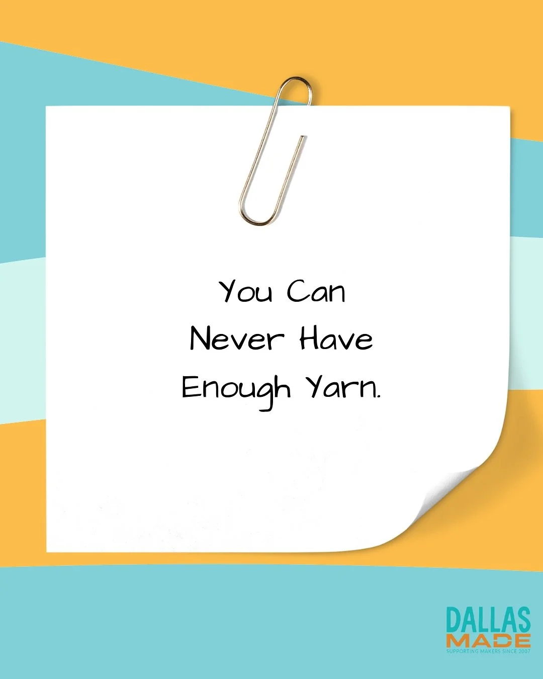 Raise your hand if you agree 🙋🏻&zwj;♀️🙋🙋🏽&zwj;♂️🙋&zwj;♀️ 
#craft #craftersgonnacraft #yarnaddict #handmade #etsydallas #dallasmade #shoplocal