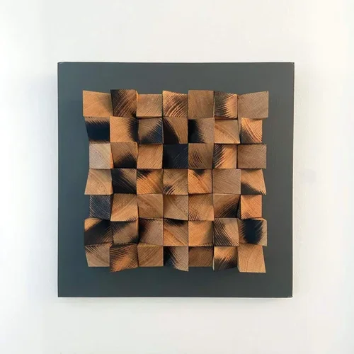Wood origami statement wall art by JKC Woodwork
