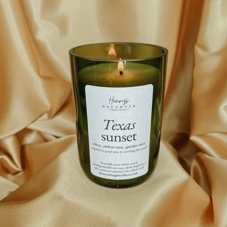 Texas Sunset soy wax candle by Henry's Daughter
