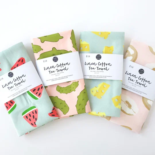 Fun tea towels by Hearts and Sharts