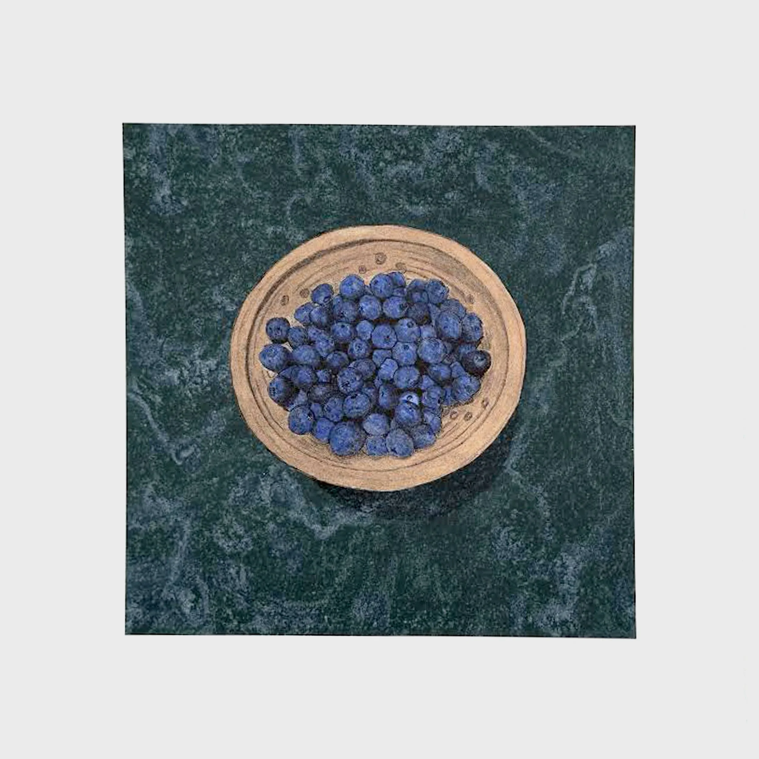 Blueberries, (abundance series), 14"x14", 2026