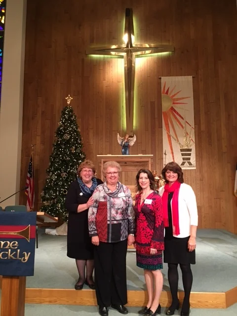 Mission Advancement Director, Monica Groves (left) with the event organizers. more photos