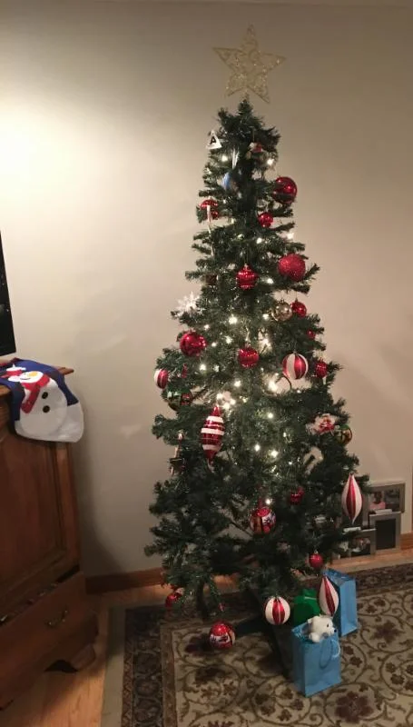 Christmas tree at one of our homes