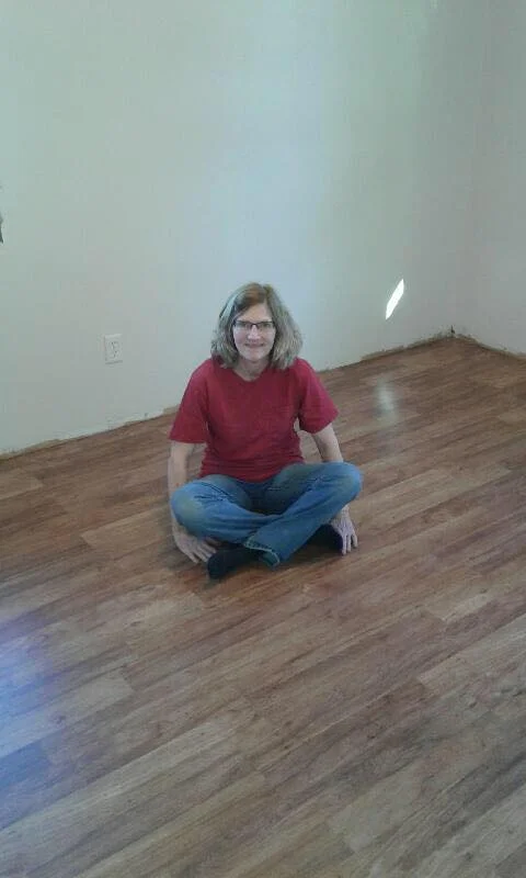 Sue Bro installed this flooring in Esther's Place. Thanks Sue! 