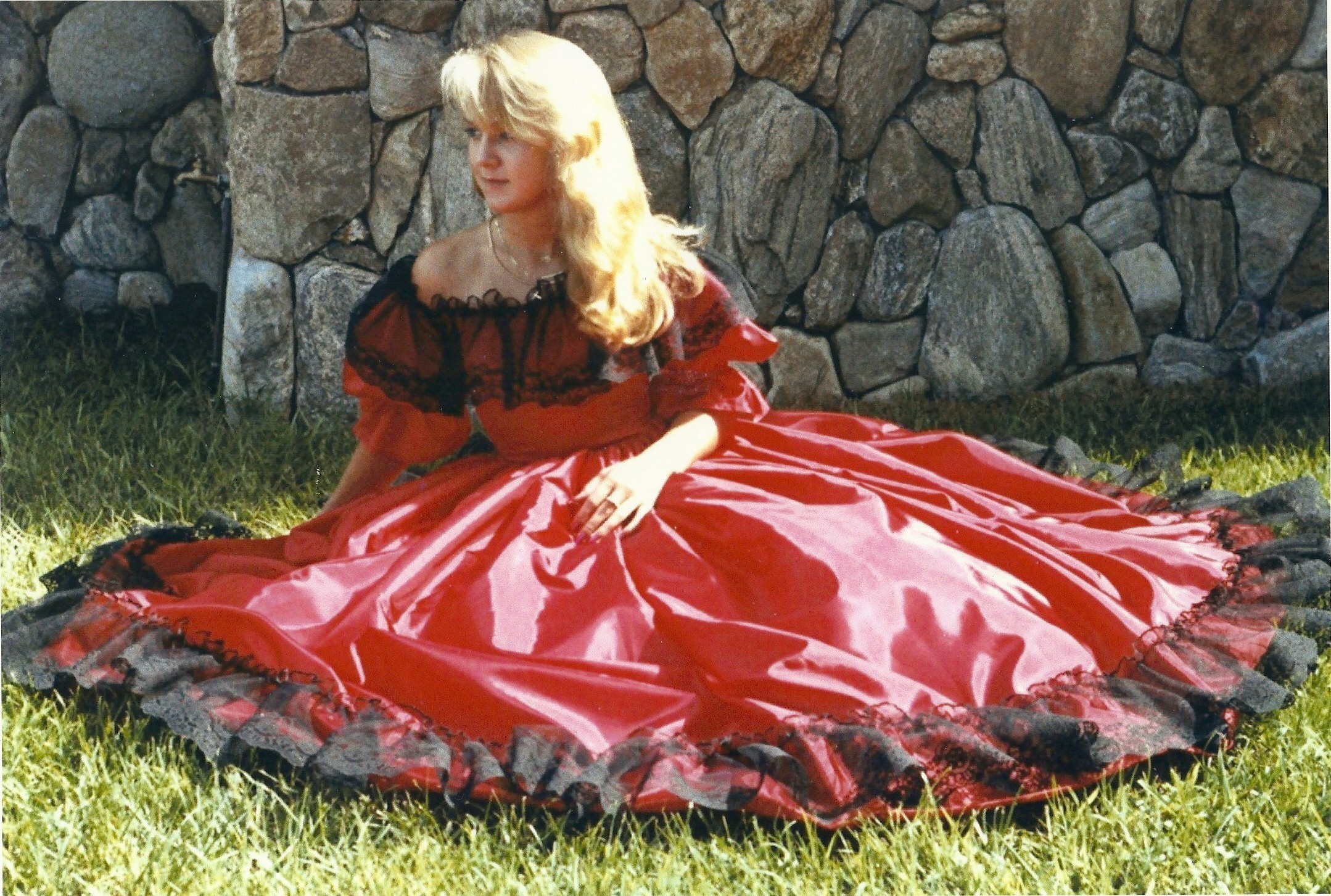 Susanne, age 15, in one of her first designs