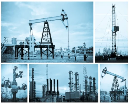 Collage of Oil Rigs