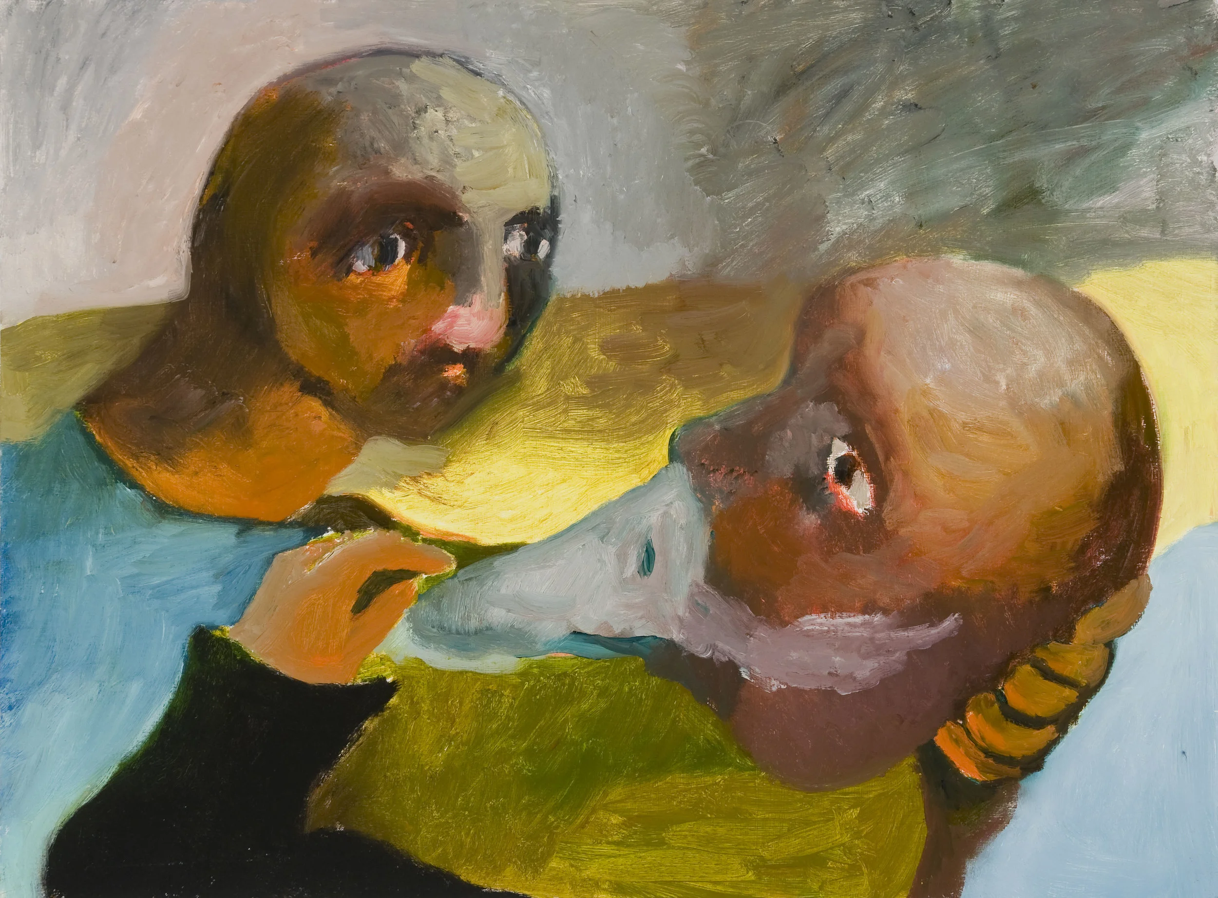 At Peace , Oil on Wood, 22"X18", 2013