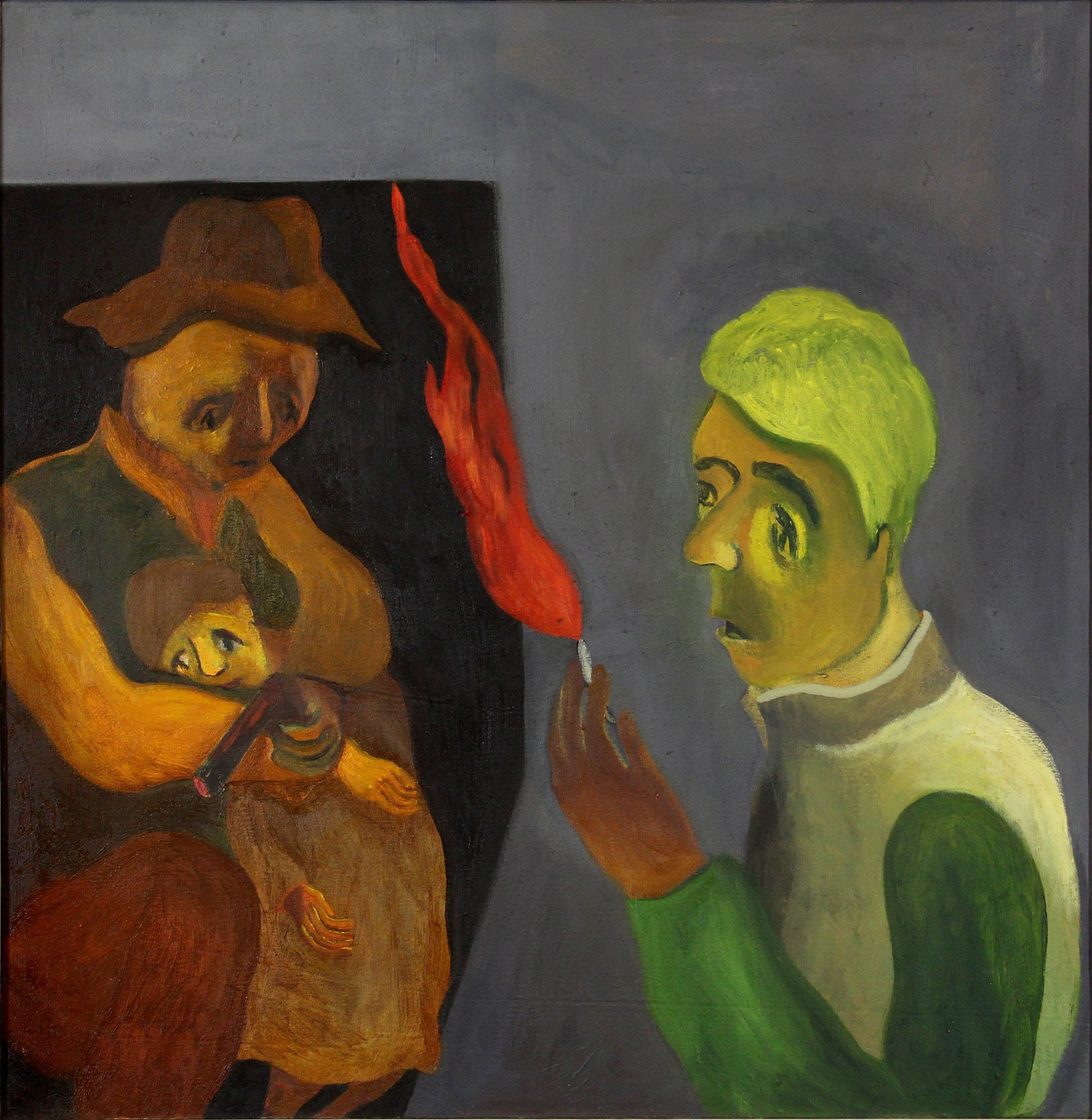 Once Upon a Time , 36x37 inches, Oil on Canvas, 2023-24