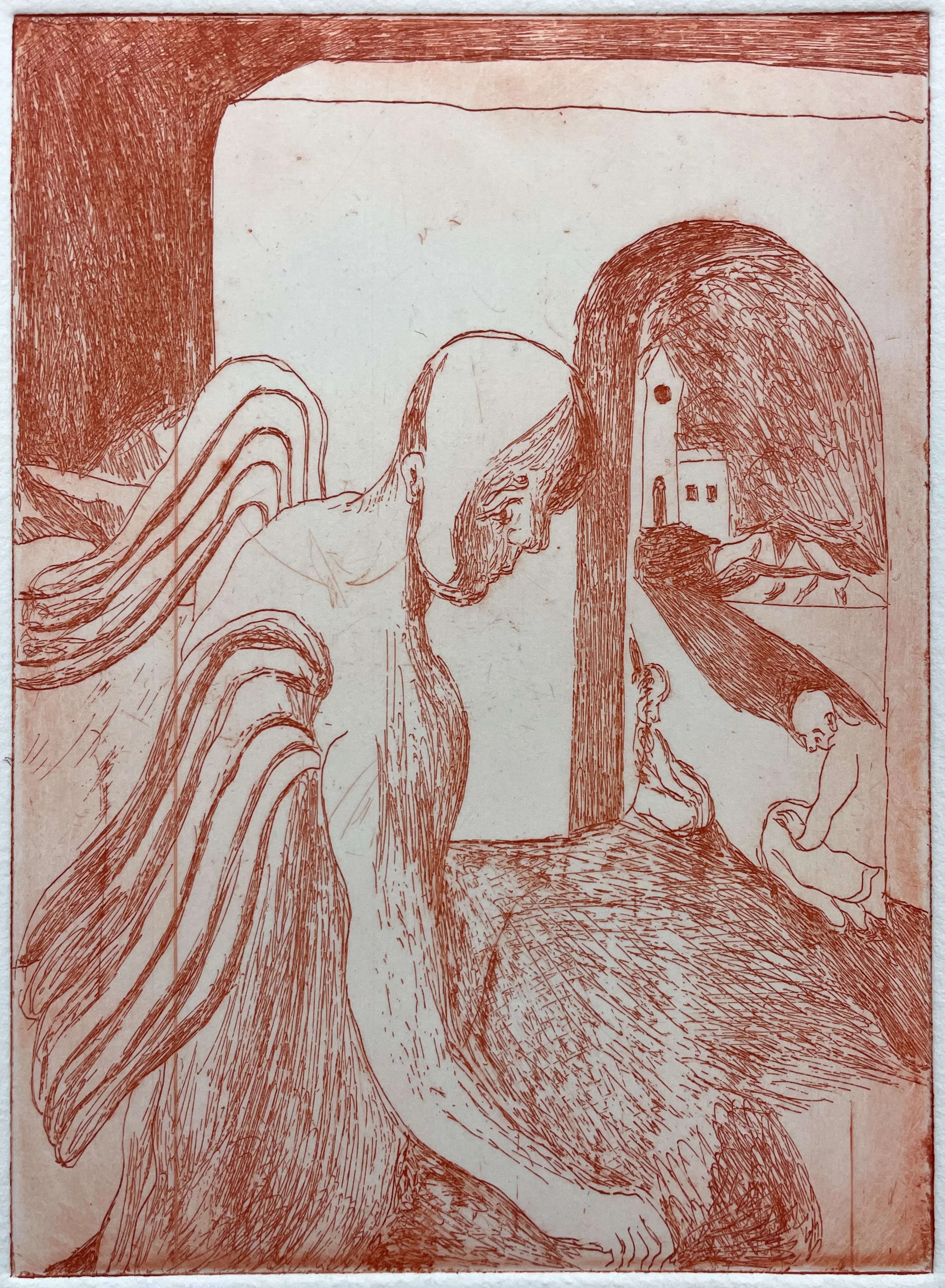    Archway,   2024  Etching on paper (A.P.), 7 x 5 inch  $800 