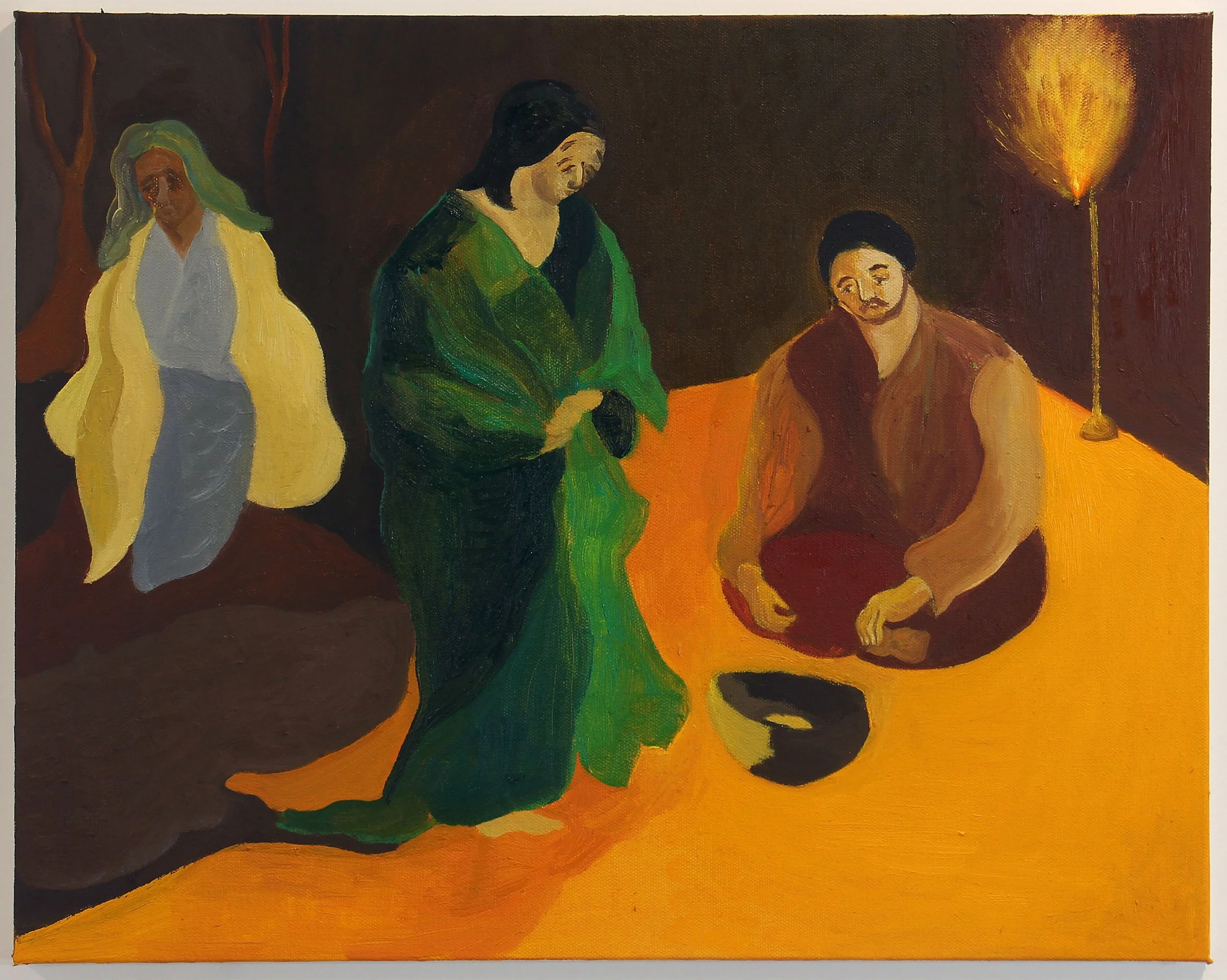    Consequence,   2025  Oil on canvas, 16 x 20 inches  $6000 