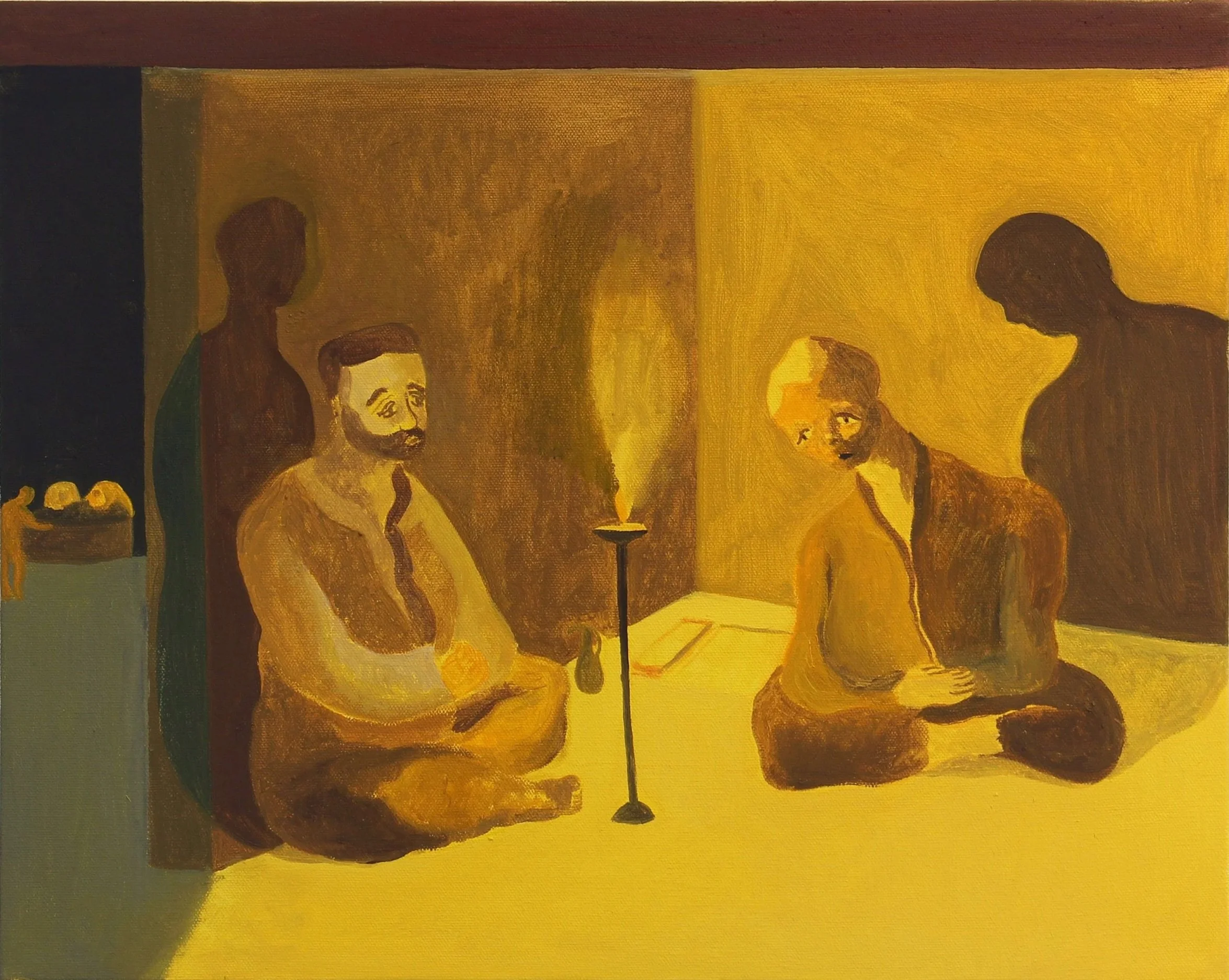   The Act of Healing  Oil on canvas 20x16 inches 2025 