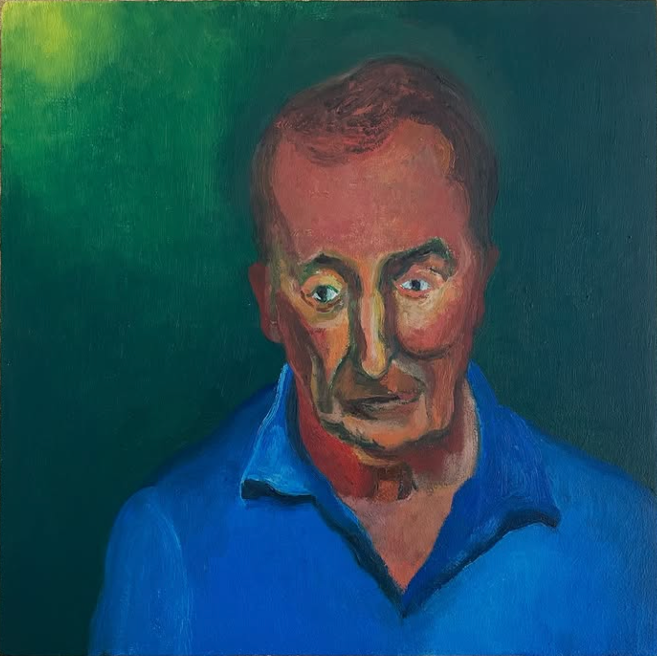 My dad, Hovav, 14x14 inches, oil on wood, 2024-25.png