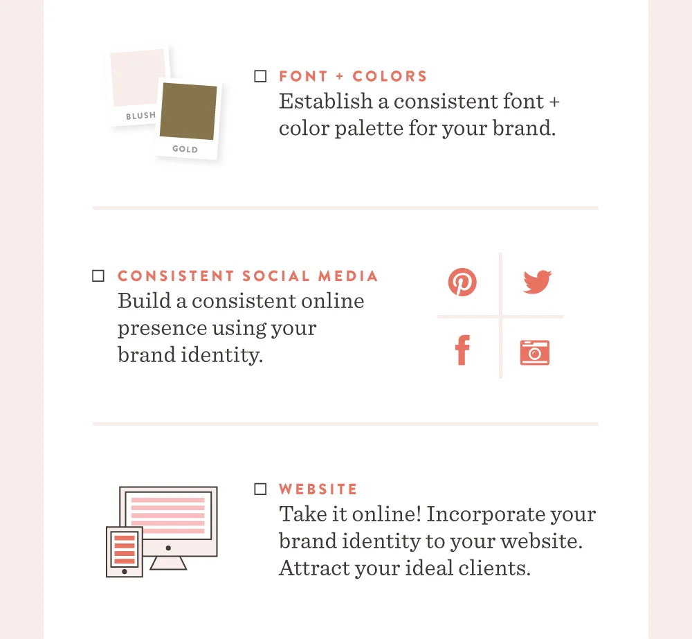 How to add value to your business through design | Spruce Rd. | There are countless times, whether in business or blogging, where a design need pops up. Whether it is through a blog post image, Facebook ad, infographic, sidebar button, or new promotion, graphic design has been my trusty sidekick through it all. Design skills aren’t reserved for only those who have a graphic design degree, but I truly believe that everyone is creative, and has the capability to learn the tools on their own. Here are a few ways you can add value to your business, through design.