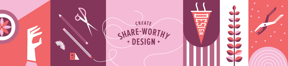 Create Share-worthy Design Course | Spruce Rd. | a step-by-step graphic design course teaching the ins + outs of branding for infopreneurs, ecourses, bloggers or freelancers. This e-course allows you to feel confident in your branding + course launches!