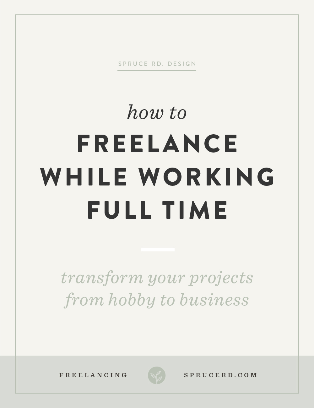 How to freelance while working full time | Spruce Rd. | $50 logos. Endless revisions. “Nightmare” clients. I’ve experienced it all while freelancing on the side. I’m sharing a few tips I learned along the way on how to treat your side freelance proj…