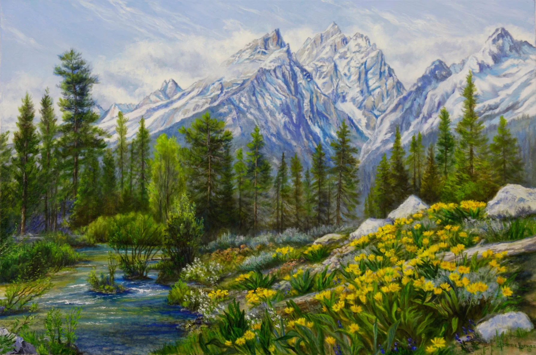  "Spring Glory"  24" x 36"  oil   Also available in Giclee  