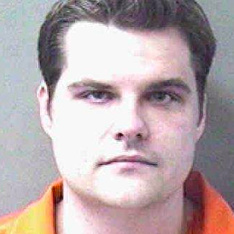 A mugshot of Republican Representative Matt Gaetz, taken in 2008, after his arrest on a DUI. Representing Florida’s First District, this young Republican, a student of Roger Stone and devotee of Donald Trump, led last Wednesday’s Republican assault on Congressman’s Adam Schiff’s closed-door impeachment hearing. Such leadership and derring-do added to his growing reputation among the GOP as “a guy with balls.”