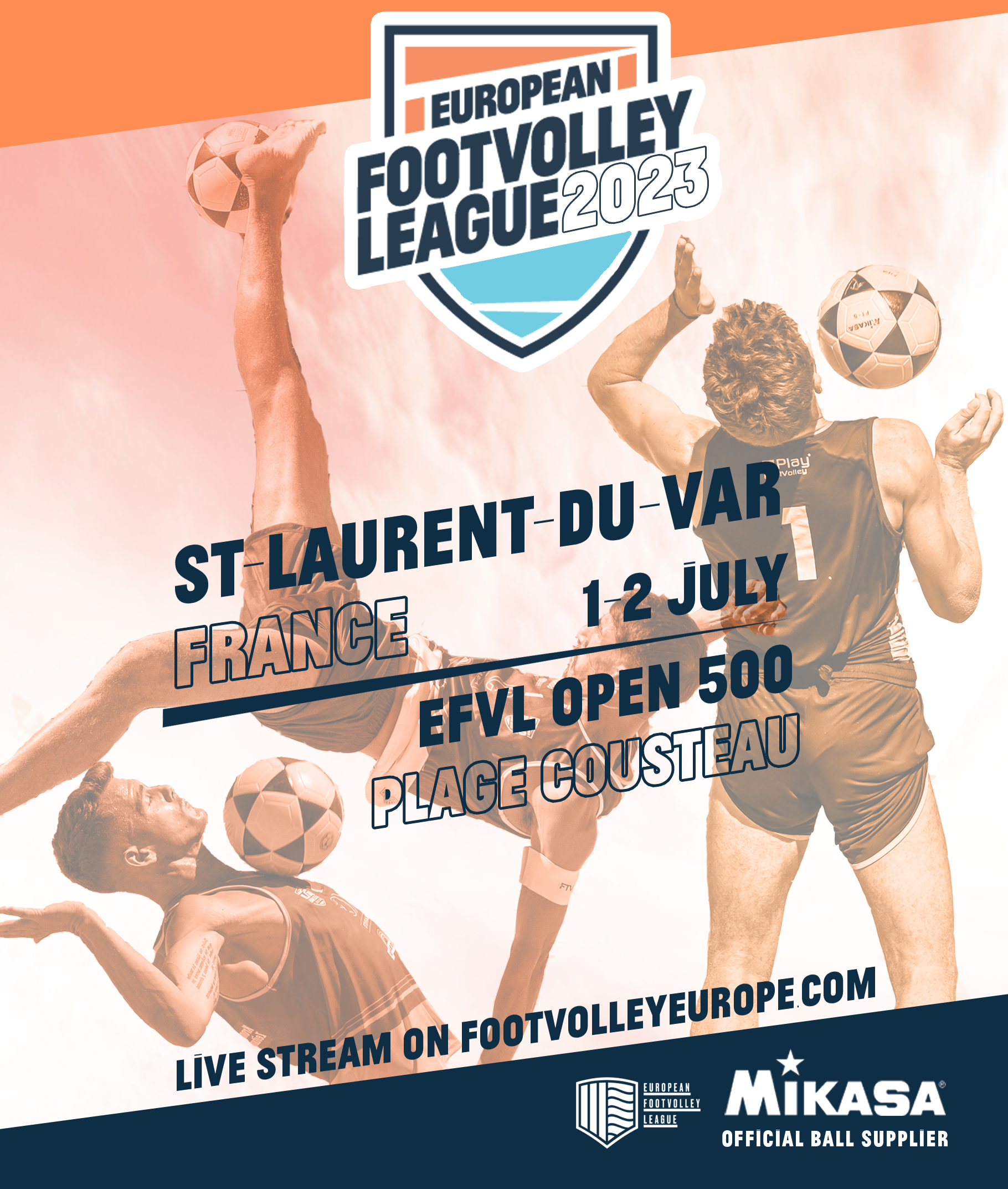 EFVL Open St-Laurent-du-Var, France — European Footvolley League
