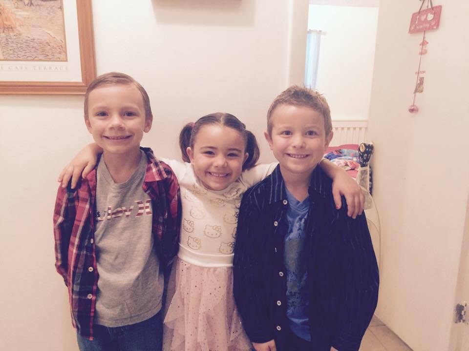 The Furst Kids, Davin, Alyssa and Nick (L to R)