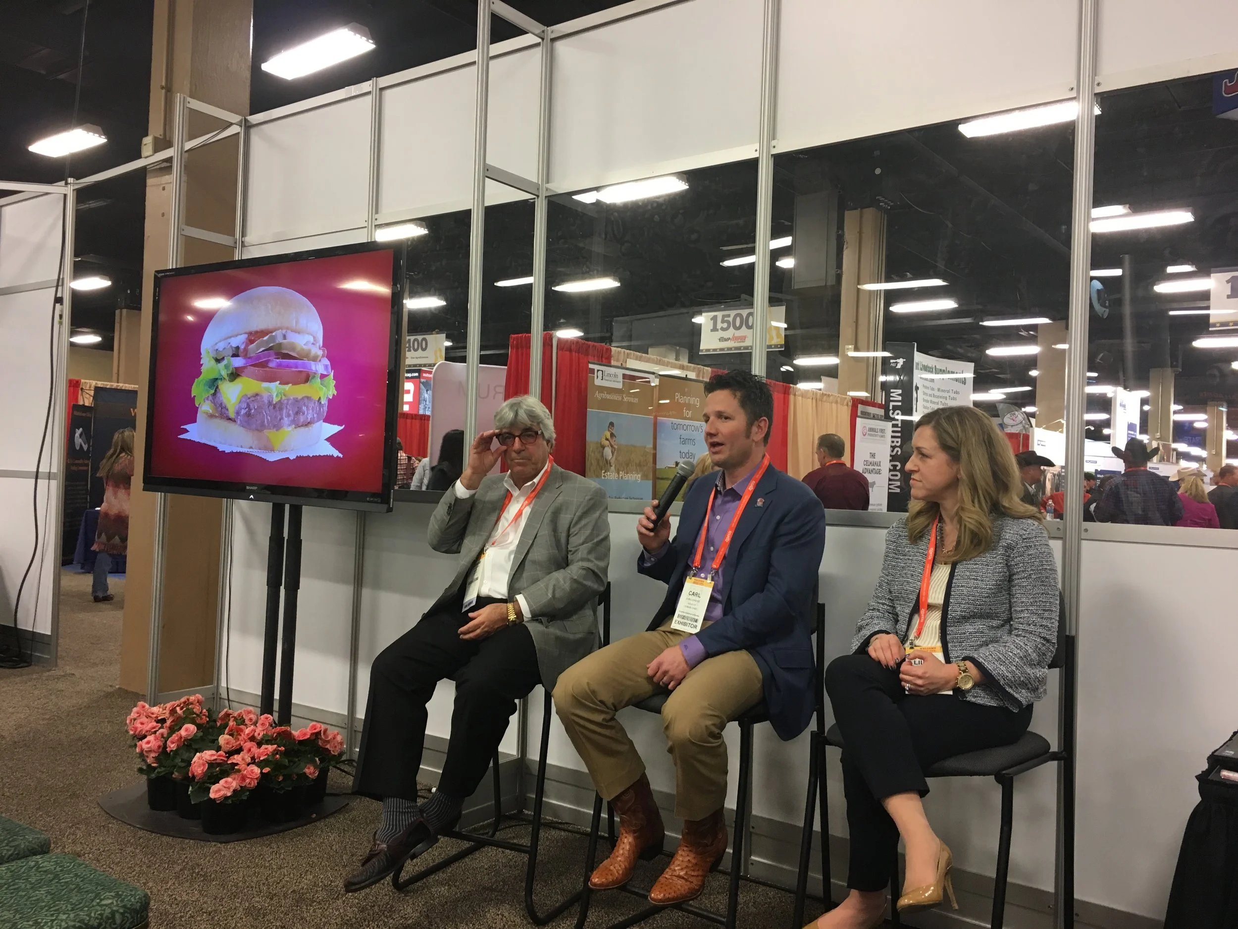 Dennis, Carl & Liliana speak to Cattlemen and Women about Wendy's Hamburgers and Beef Supply Chain