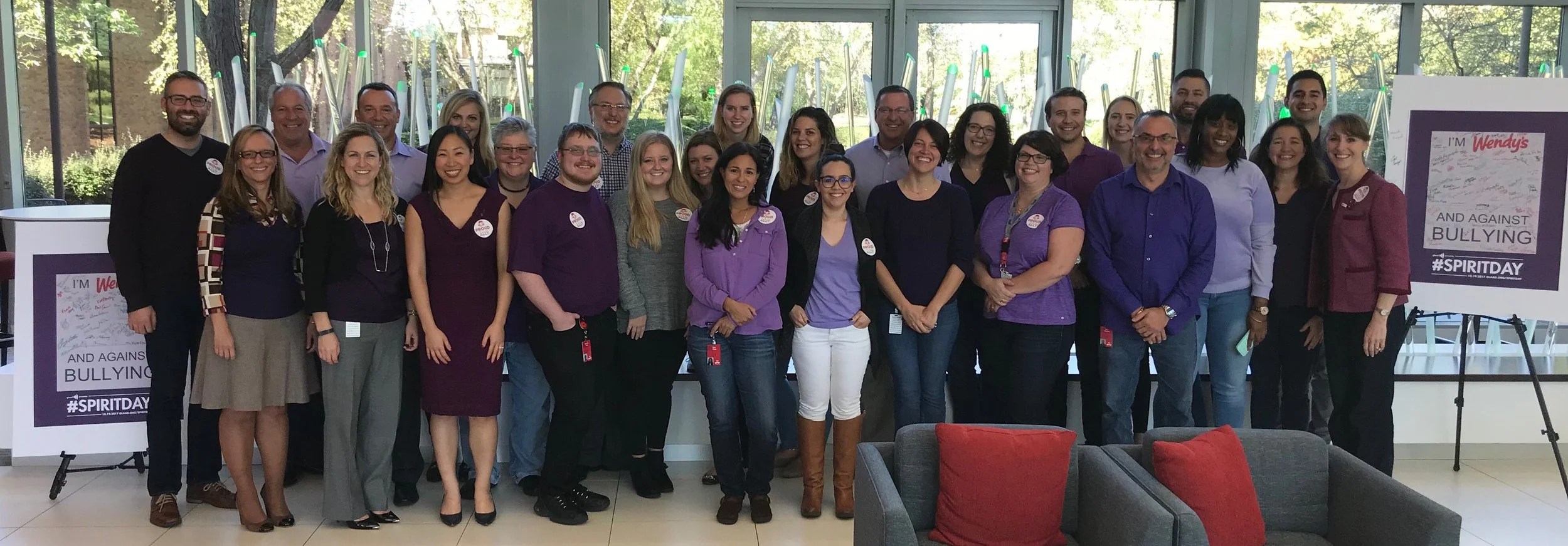 The Wendy’s team is all-in on anti-bullying and celebrated our first Sprit Day in 2017.