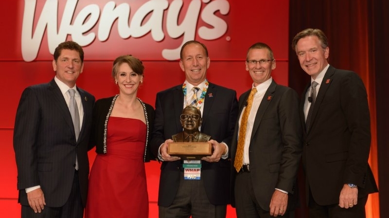 Founder's Award Winner Mike Zak is joined by Scott Weisberg, Abigail Pringle, Todd Penegor and Bob Wright