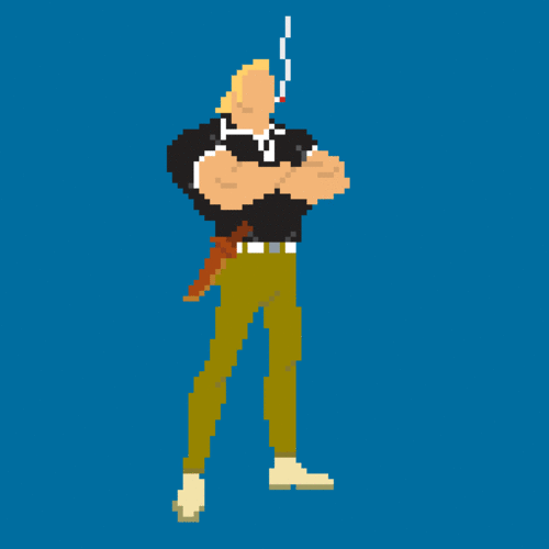 Brock Samson - Pixels - The Venture Brothers