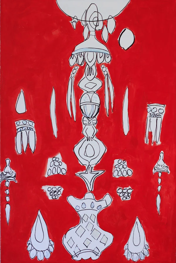 Red Chandelier-Sold