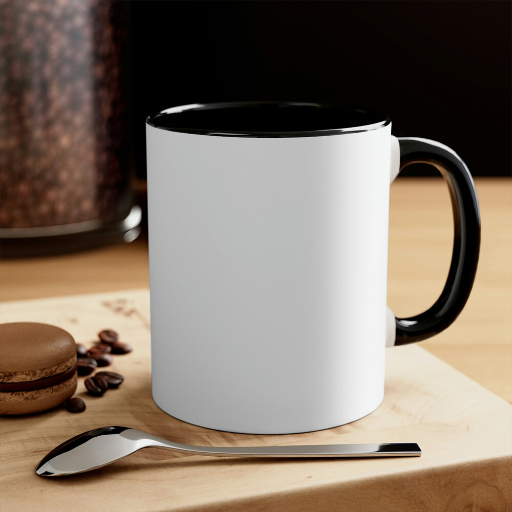 Mugs: Double-Handled Coffee Mug, Men in the Arena