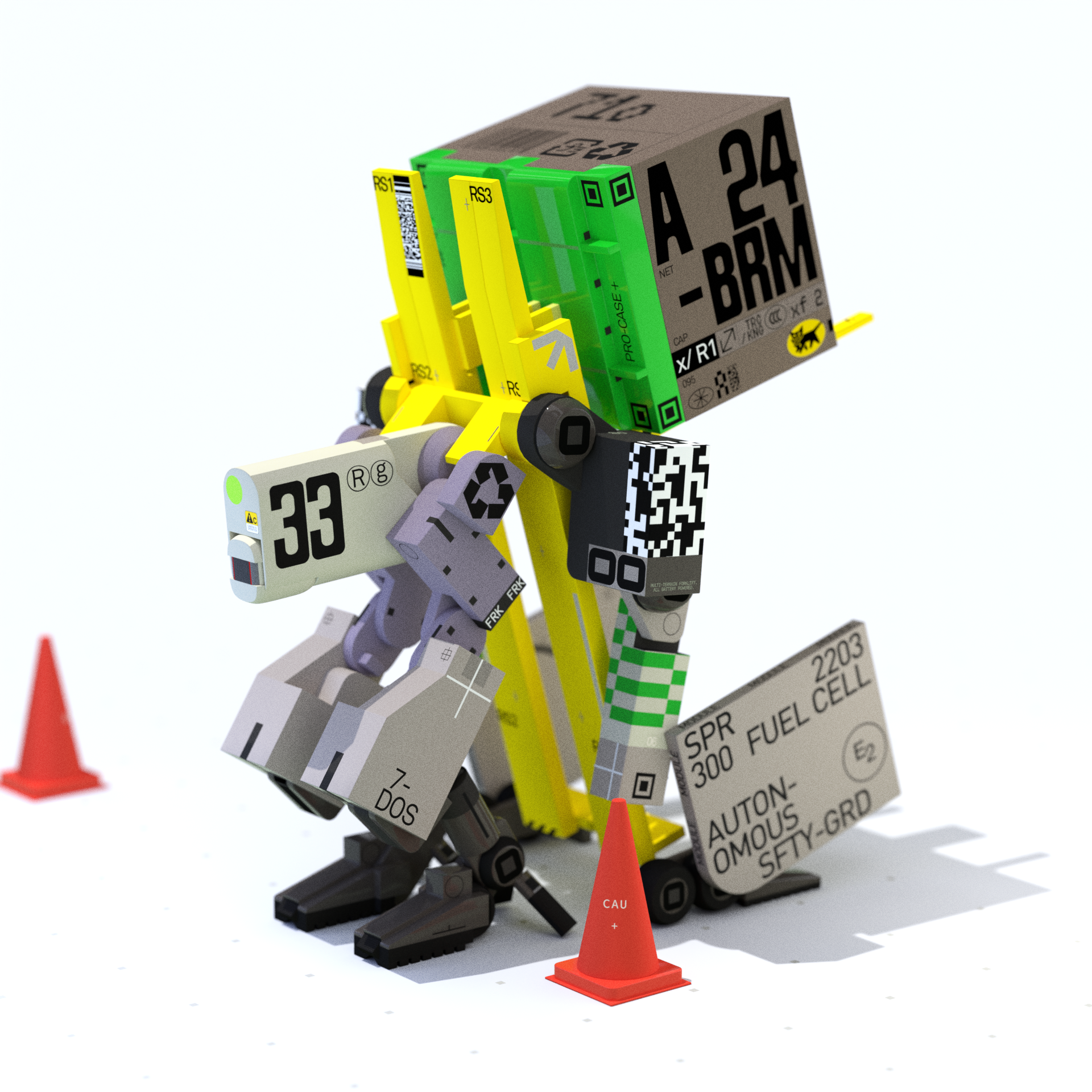 All-terrain forklift droid