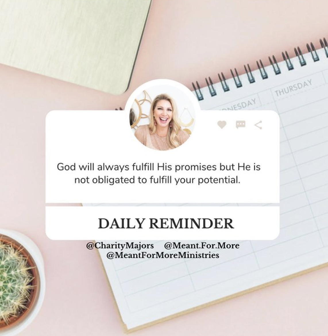 God isn't obligated to fulfill your potential.