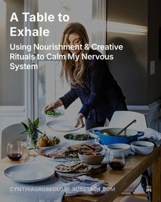 After months of creating this, I found my North Star.

A Table to Exhale &mdash; on nourishment as a form of calm.

I wrote something longer today.

On nourishment.
On slowing down.
On creating spaces that let the body exhale.

A Table to Exhale is w