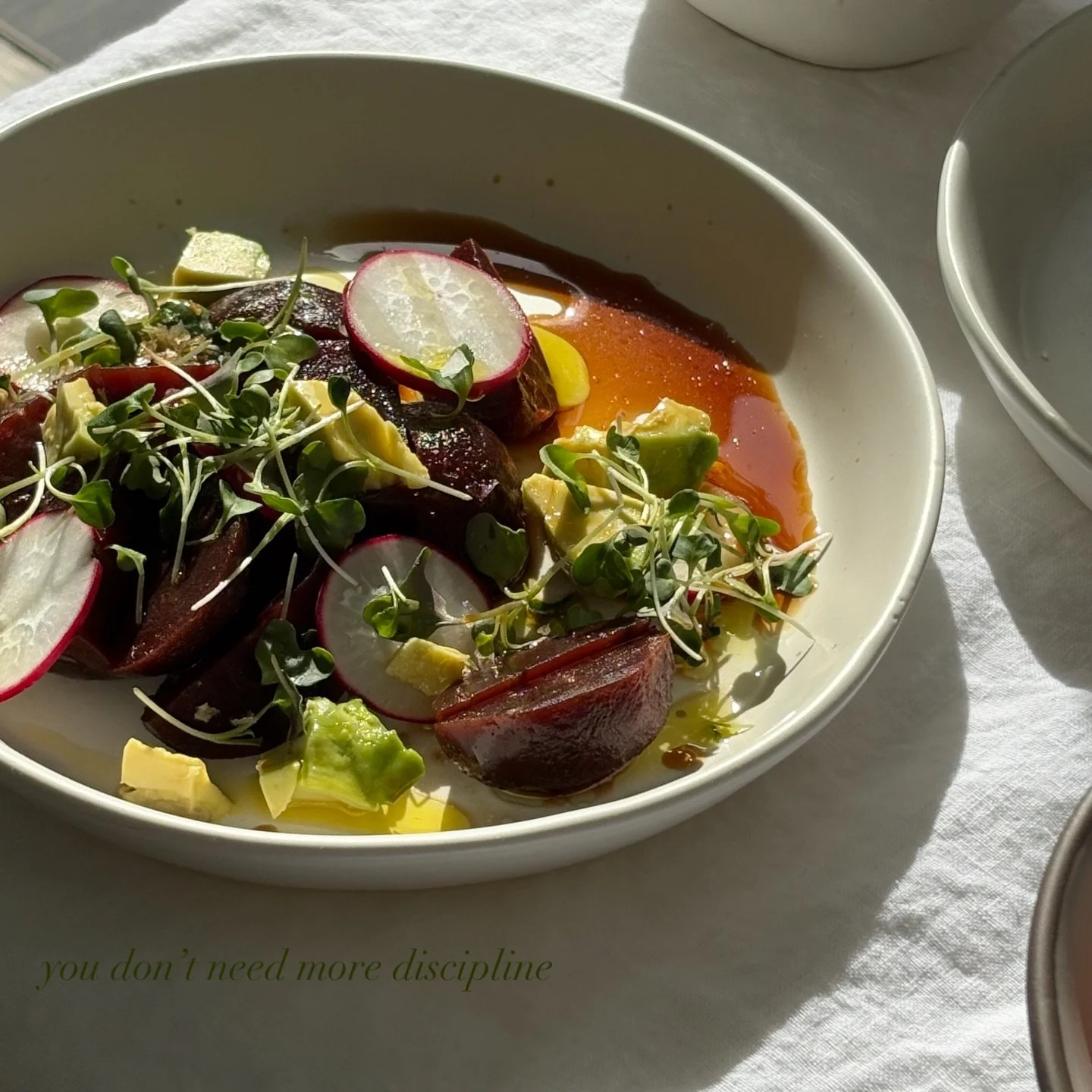 Lunch as a pause. 

A reminder that nourishment isn&rsquo;t always about more.

Sometimes it&rsquo;s about less.

Less rush.
Less noise.
More presence.