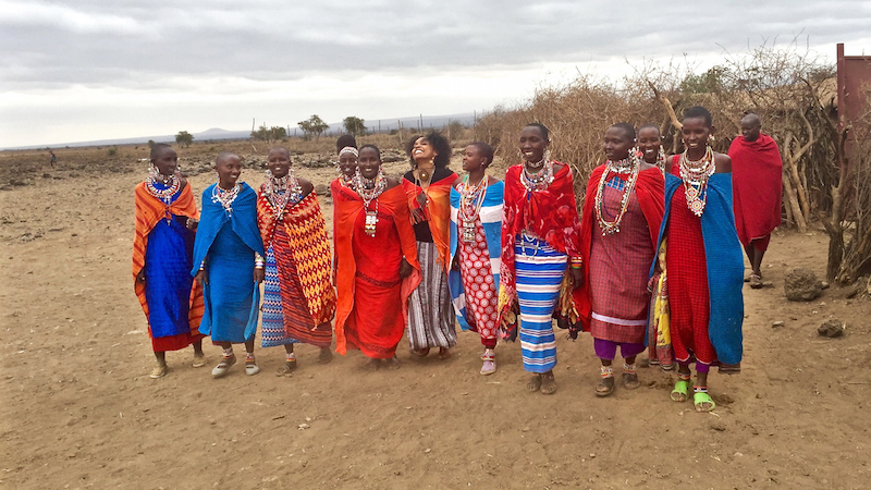 w/ Amboseli Women of Enkong'u Narok, Kenya