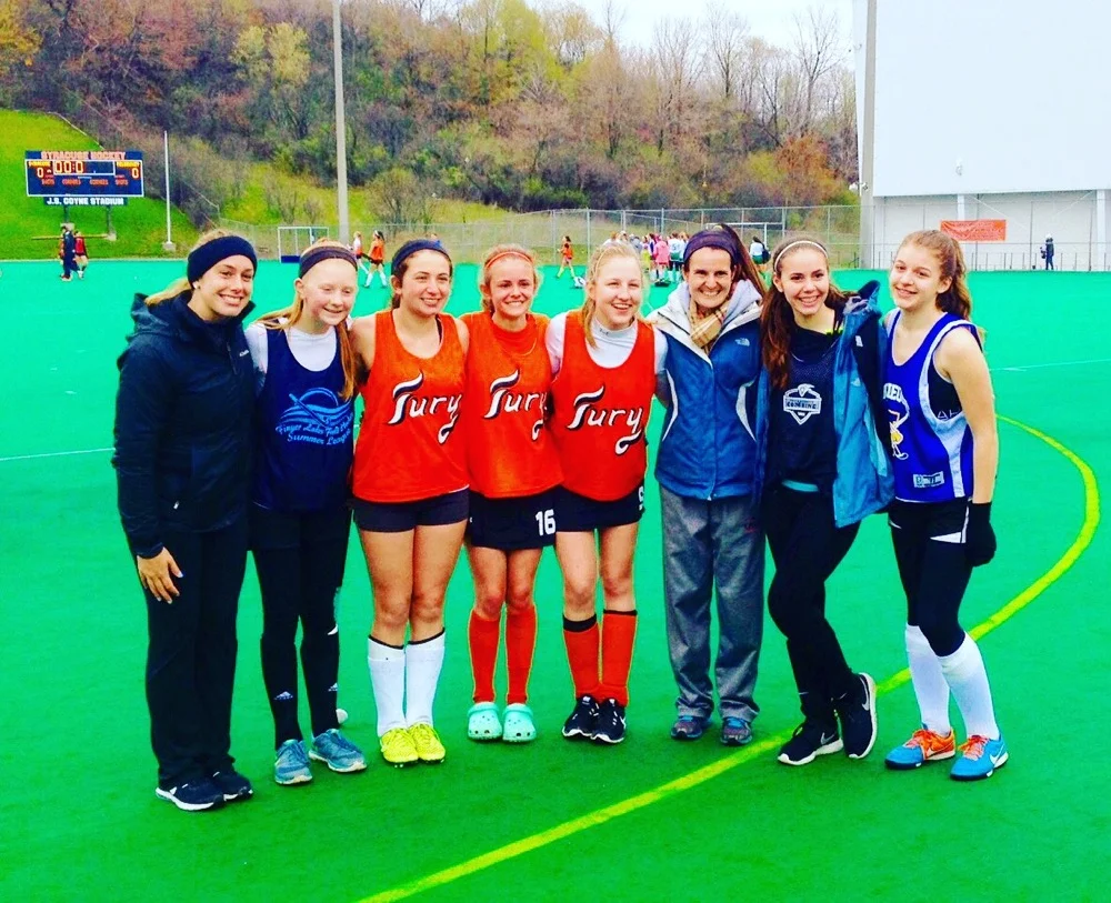 Coach Michelle, Claire S., Haley, Lili, Amanda, Coach Bridget, Claire C., Jenna