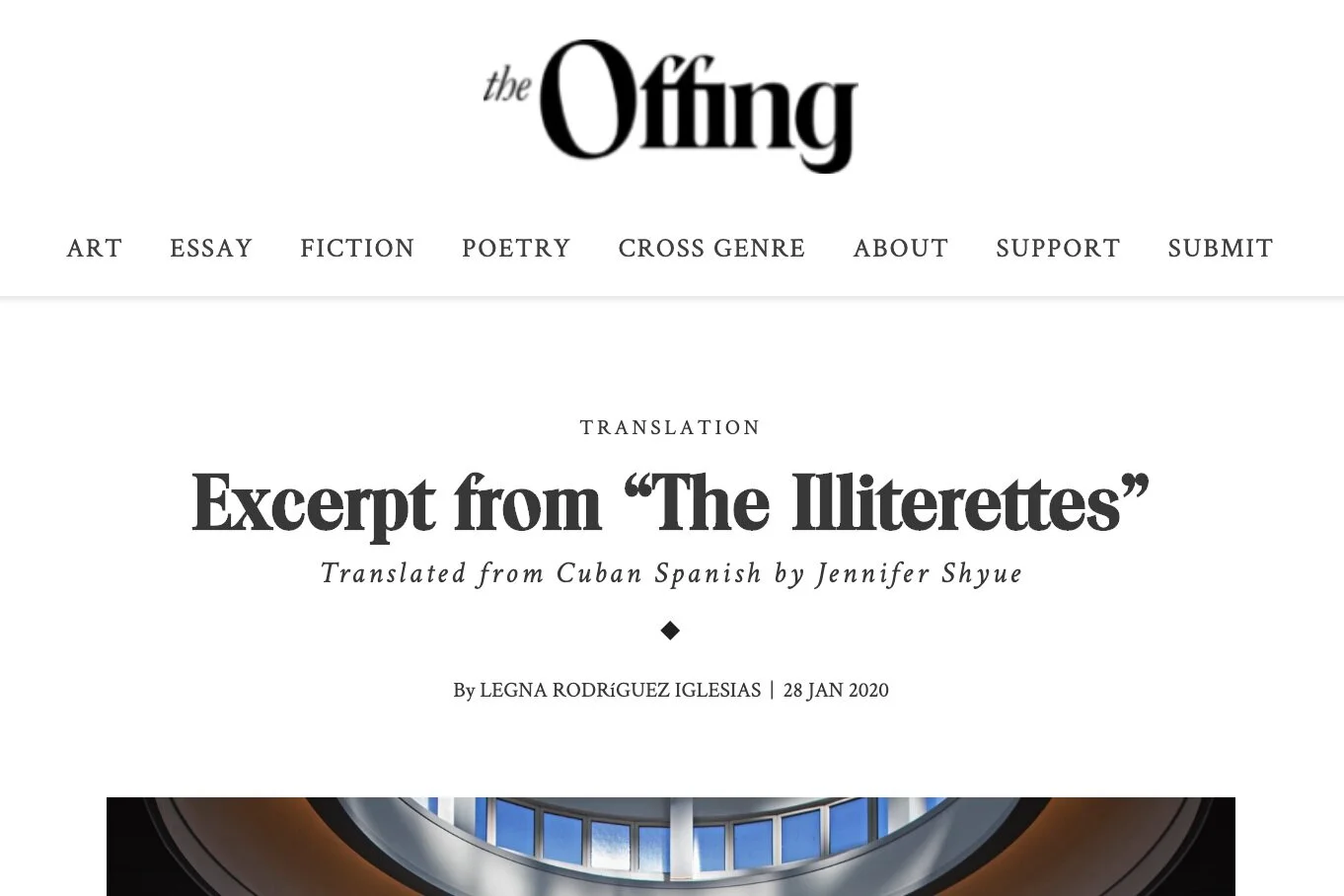 Excerpt from THE ILLITERETTES by Legna Rodríguez Iglesias