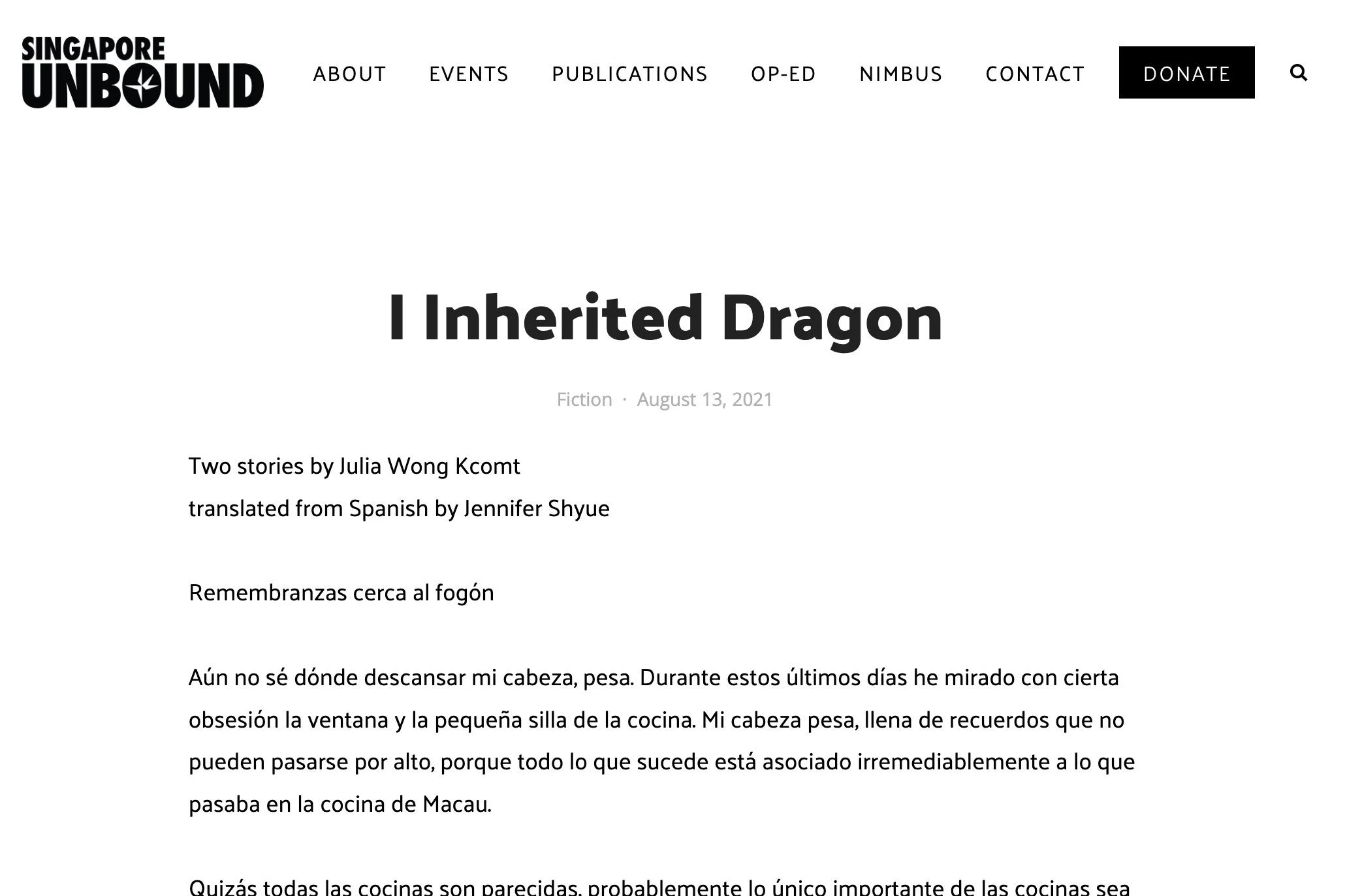 Two flash fictions by Julia Wong Kcomt