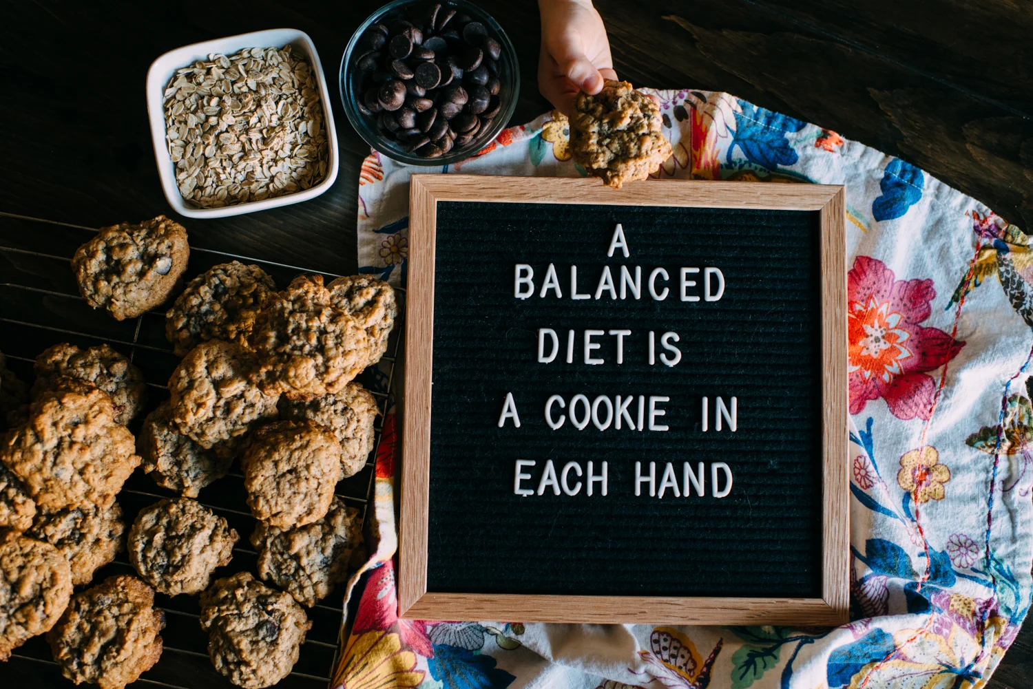 The BEST Oatmeal Chocolate Chip Cookies.
