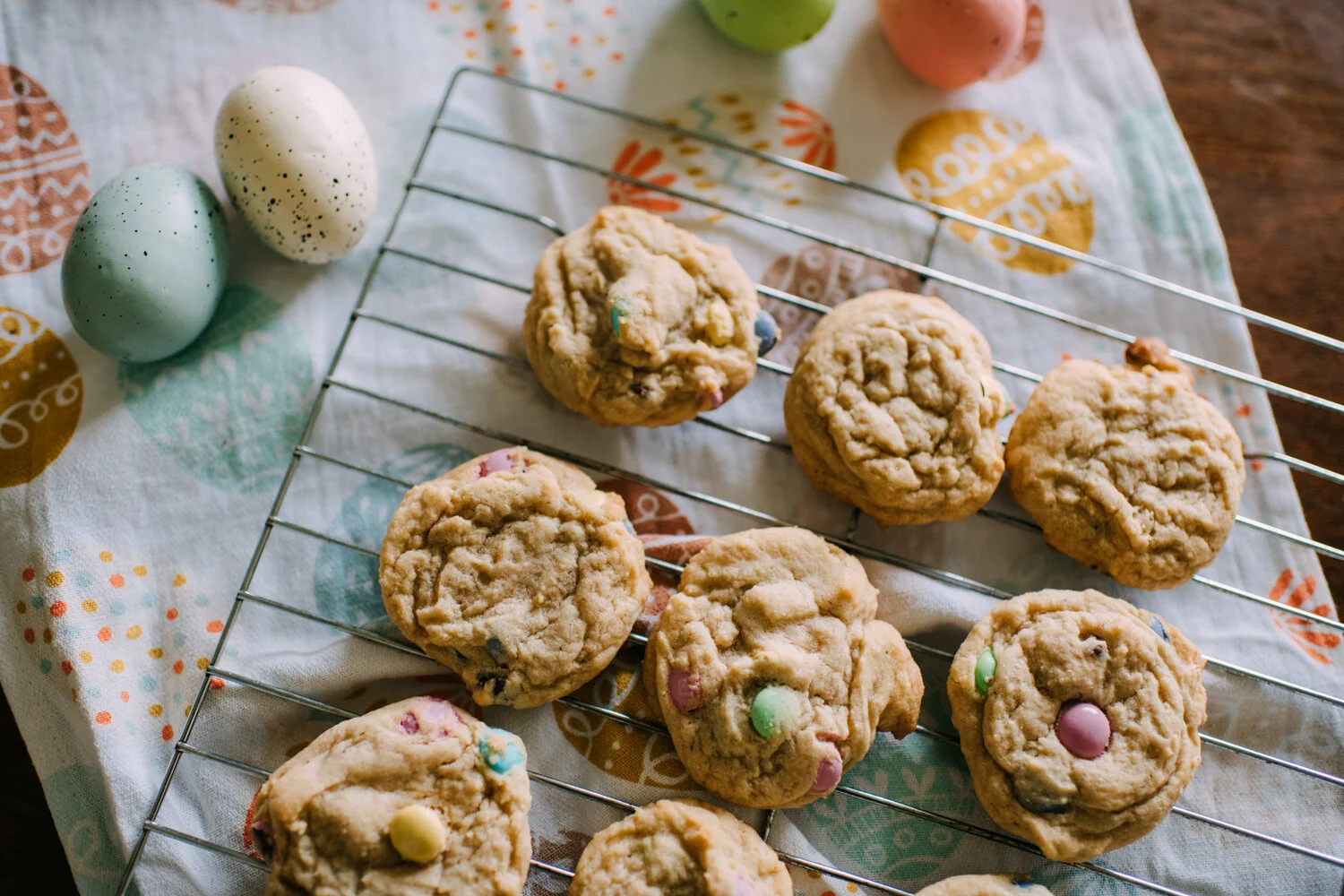 Soft &amp; Chewy M&amp;M Spring Cookies